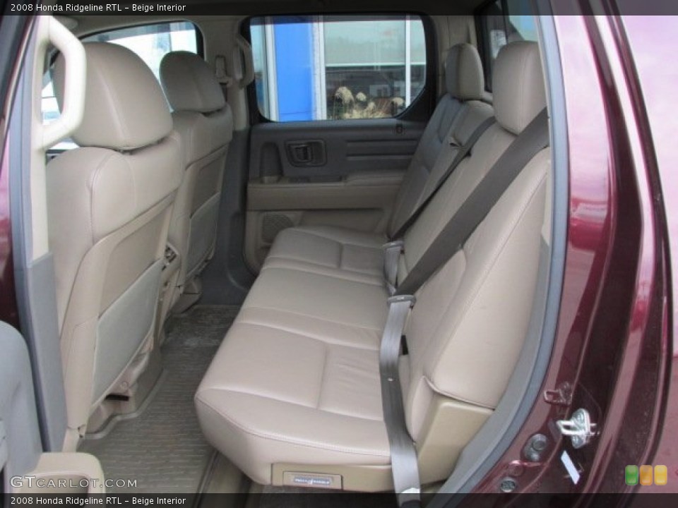 Beige Interior Rear Seat for the 2008 Honda Ridgeline RTL #77208210