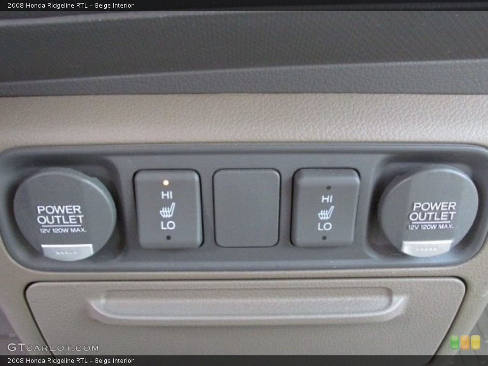 Beige Interior Controls for the 2008 Honda Ridgeline RTL #77208293