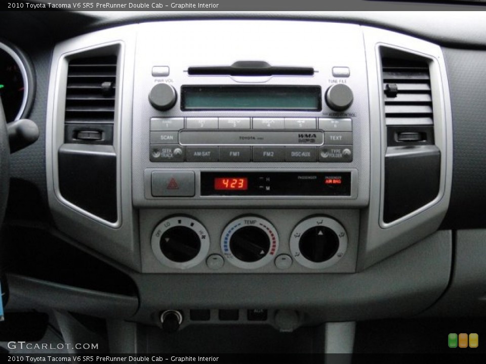 Graphite Interior Controls for the 2010 Toyota Tacoma V6 SR5 PreRunner Double Cab #77209013