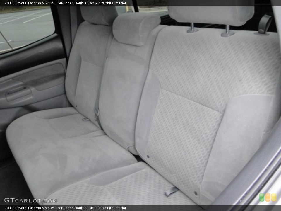 Graphite Interior Rear Seat for the 2010 Toyota Tacoma V6 SR5 PreRunner Double Cab #77209101