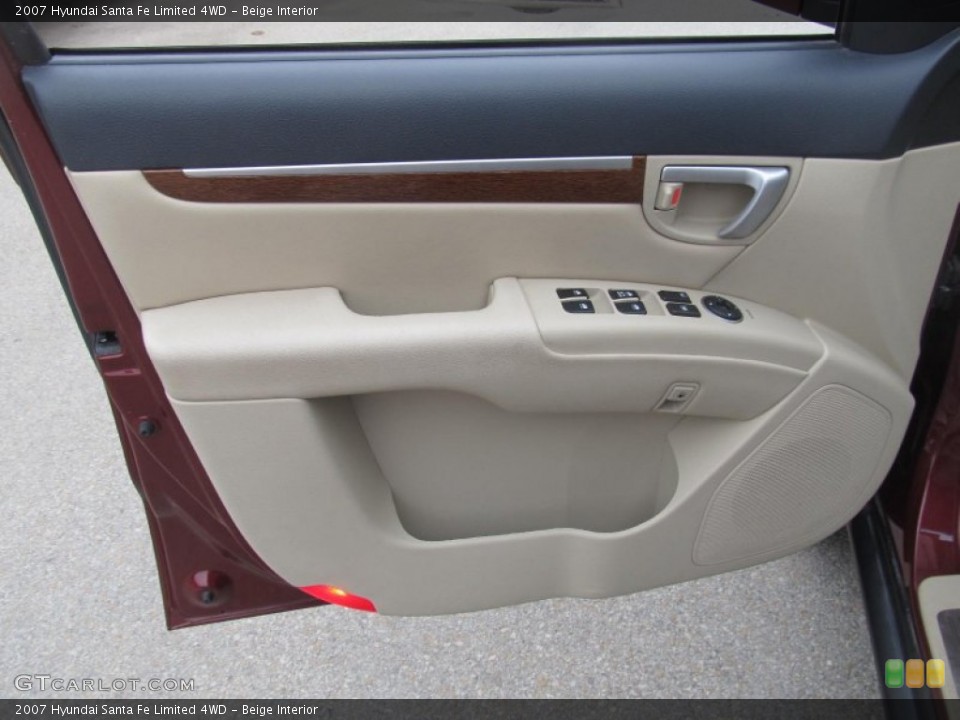Beige Interior Door Panel for the 2007 Hyundai Santa Fe Limited 4WD #77209278
