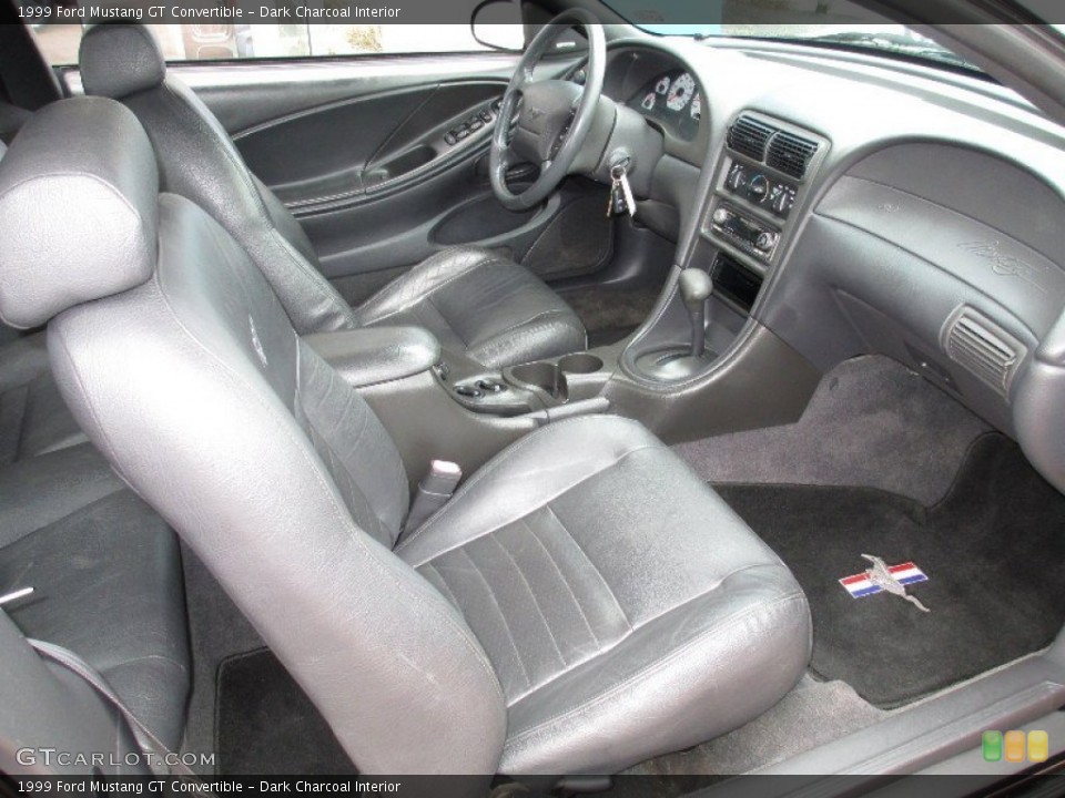 Dark Charcoal Interior Photo for the 1999 Ford Mustang GT Convertible #77209843