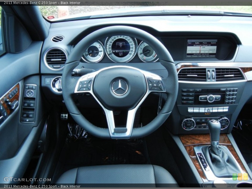Black Interior Dashboard for the 2013 Mercedes-Benz C 250 Sport #77210020