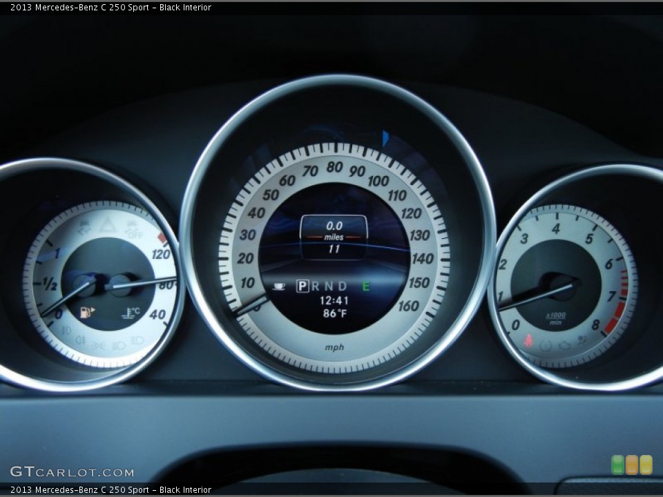 Black Interior Gauges for the 2013 Mercedes-Benz C 250 Sport #77210048