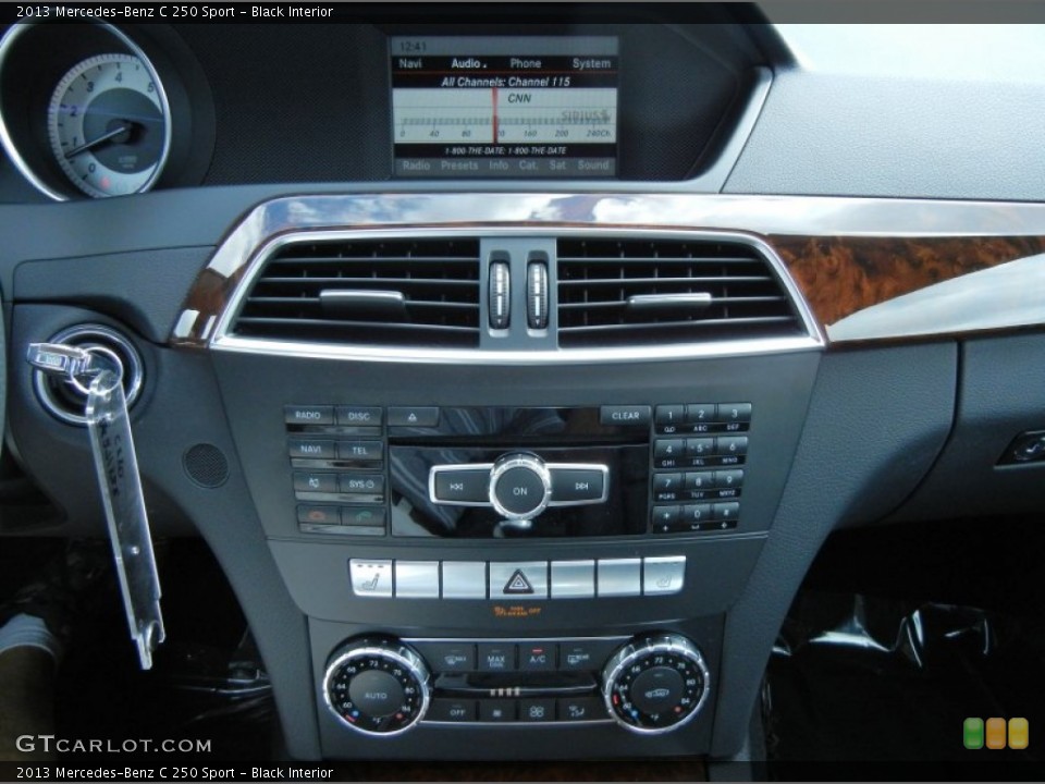 Black Interior Controls for the 2013 Mercedes-Benz C 250 Sport #77210070