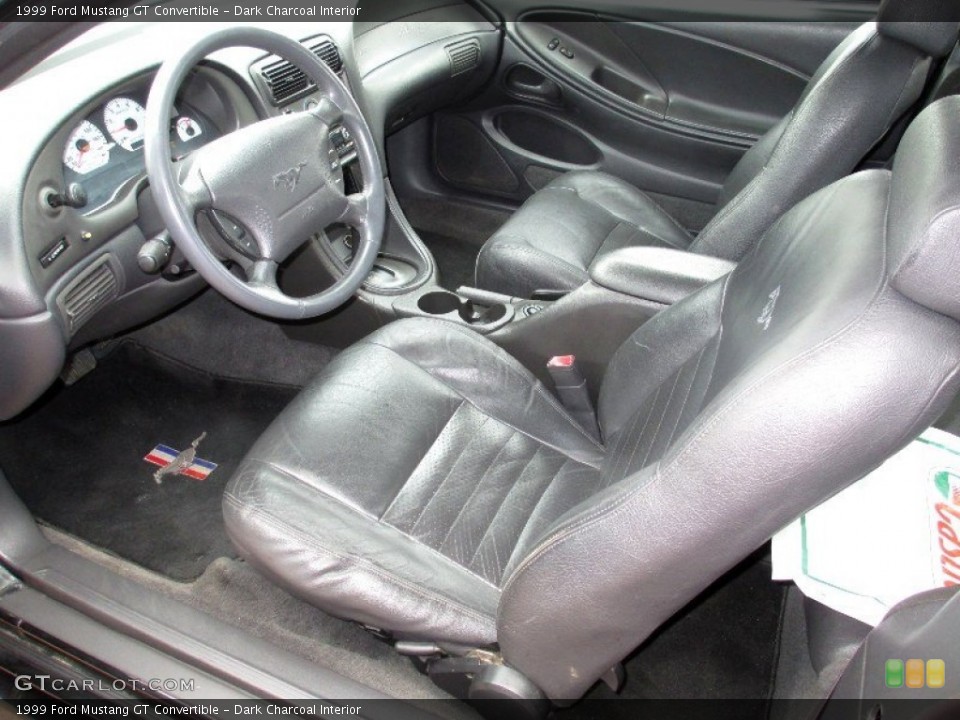 Dark Charcoal Interior Prime Interior for the 1999 Ford Mustang GT Convertible #77210264