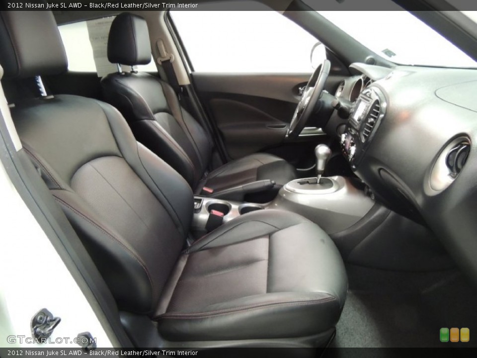 Black/Red Leather/Silver Trim Interior Photo for the 2012 Nissan Juke SL AWD #77210516