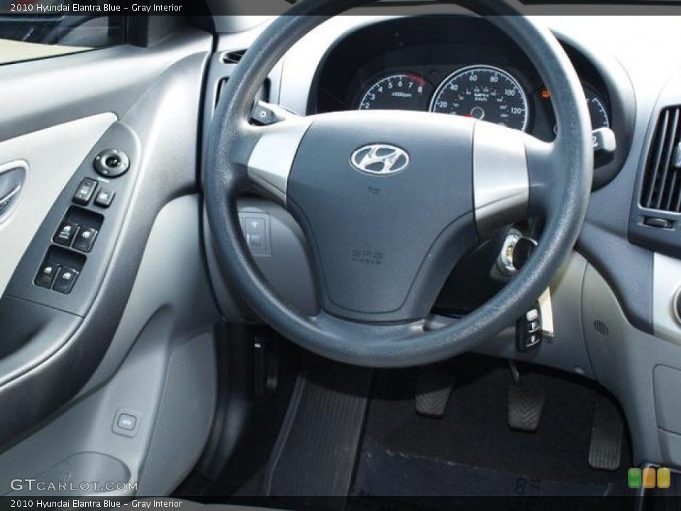Gray Interior Steering Wheel for the 2010 Hyundai Elantra Blue #77210581