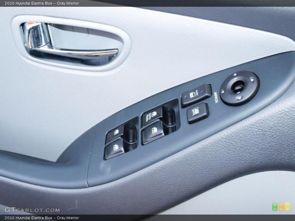 Gray Interior Controls for the 2010 Hyundai Elantra Blue #77210642
