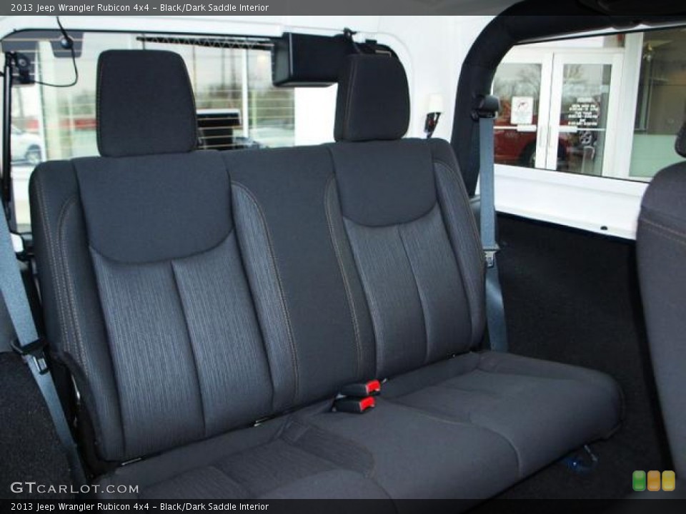 Black/Dark Saddle Interior Rear Seat for the 2013 Jeep Wrangler Rubicon 4x4 #77211480