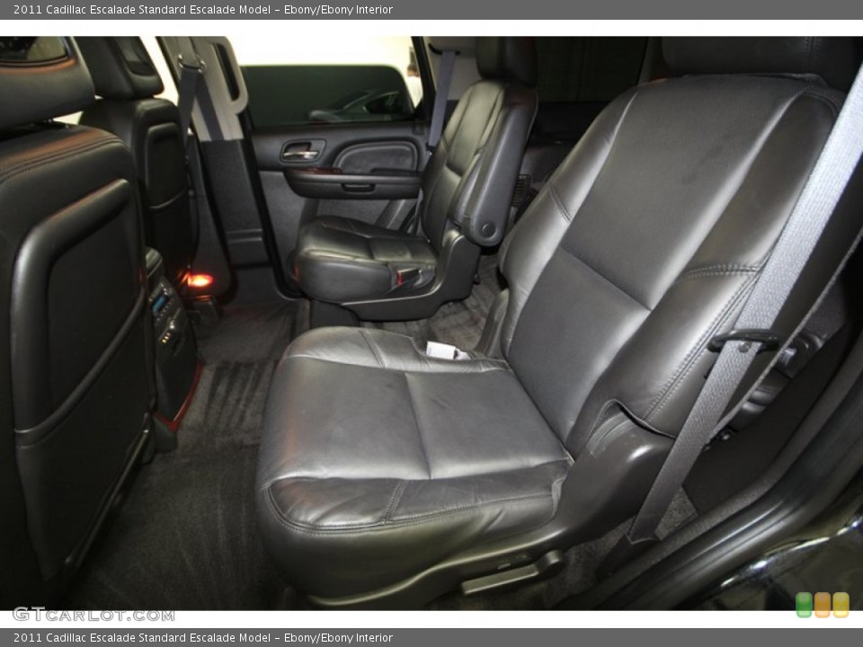 Ebony/Ebony Interior Rear Seat for the 2011 Cadillac Escalade  #77211814