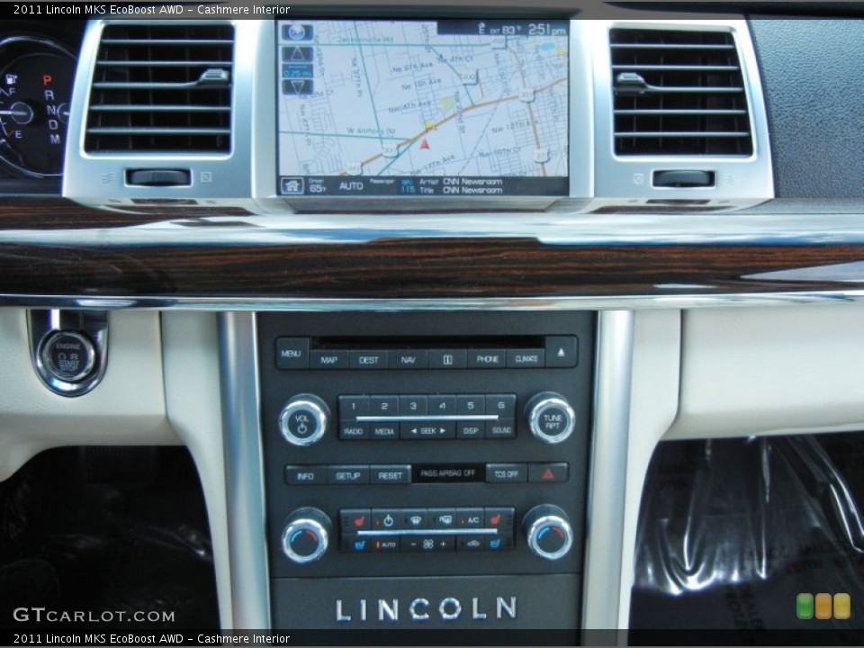 Cashmere Interior Navigation for the 2011 Lincoln MKS EcoBoost AWD #77211836