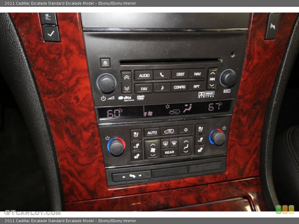 Ebony/Ebony Interior Controls for the 2011 Cadillac Escalade  #77211958