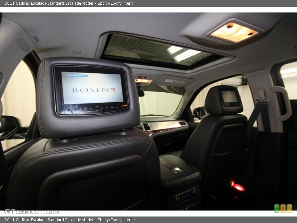 Ebony/Ebony Interior Entertainment System for the 2011 Cadillac Escalade  #77212202