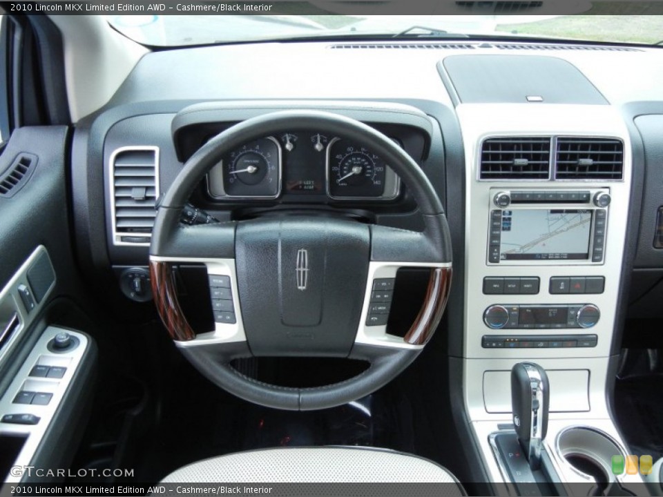 Cashmere/Black Interior Dashboard for the 2010 Lincoln MKX Limited Edition AWD #77212292