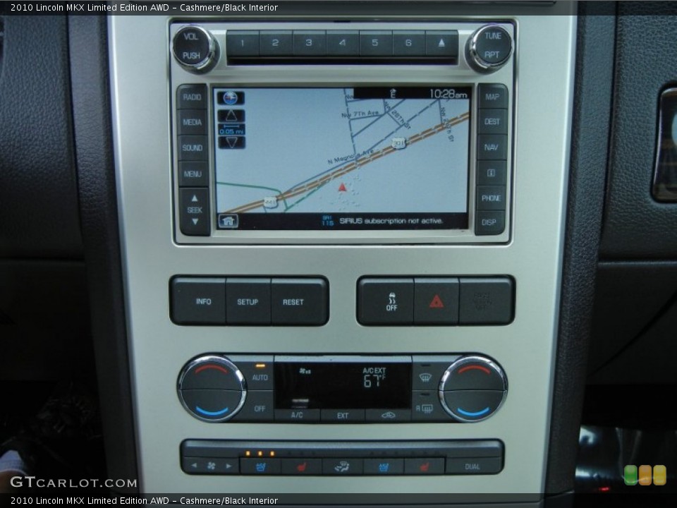 Cashmere/Black Interior Navigation for the 2010 Lincoln MKX Limited Edition AWD #77212319