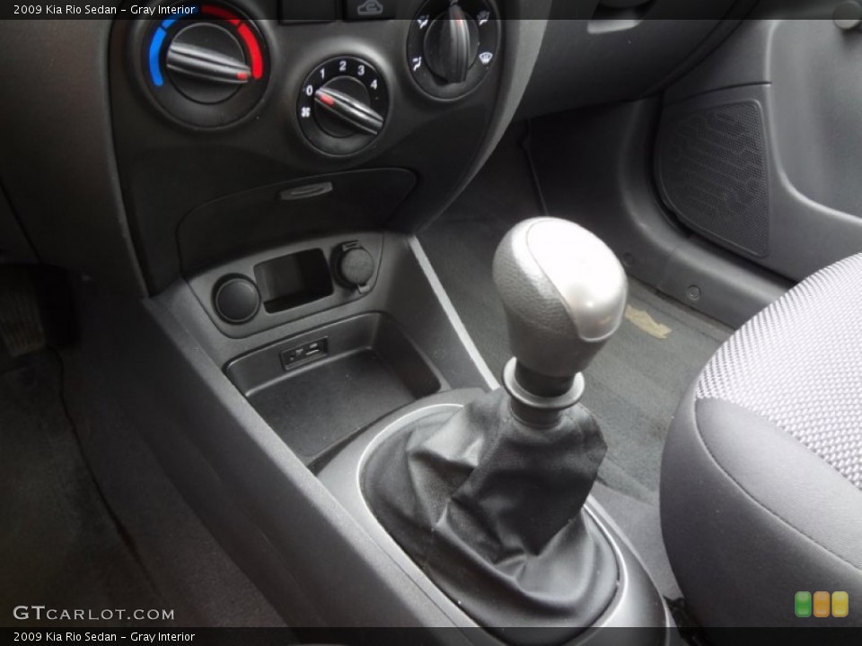 Gray Interior Transmission for the 2009 Kia Rio Sedan #77212401