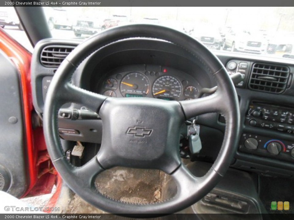 Graphite Gray Interior Steering Wheel for the 2000 Chevrolet Blazer LS 4x4 #77213315