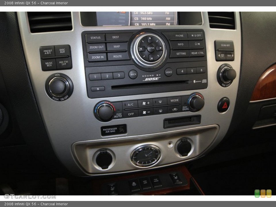Charcoal Interior Controls for the 2008 Infiniti QX 56 #77213324