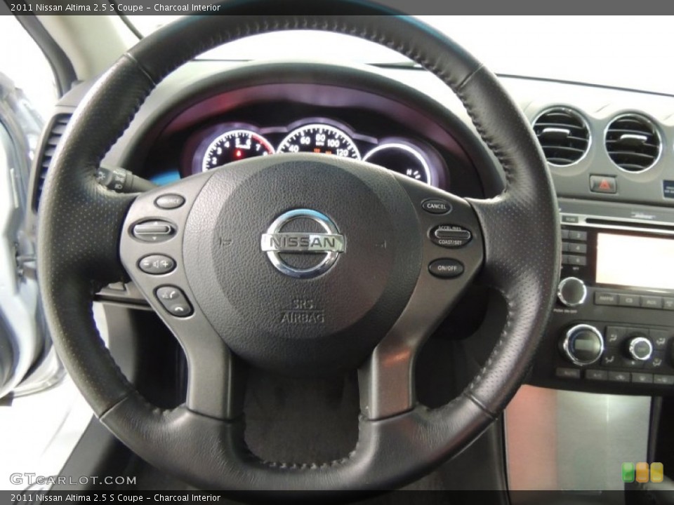 Charcoal Interior Steering Wheel for the 2011 Nissan Altima 2.5 S Coupe #77215115