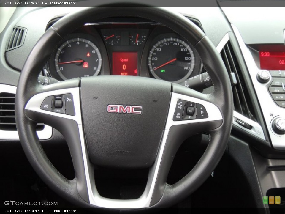 Jet Black Interior Steering Wheel for the 2011 GMC Terrain SLT #77215389