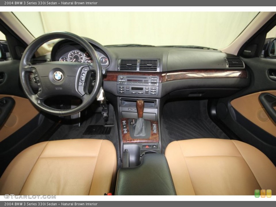 Natural Brown Interior Dashboard for the 2004 BMW 3 Series 330i Sedan #77215703