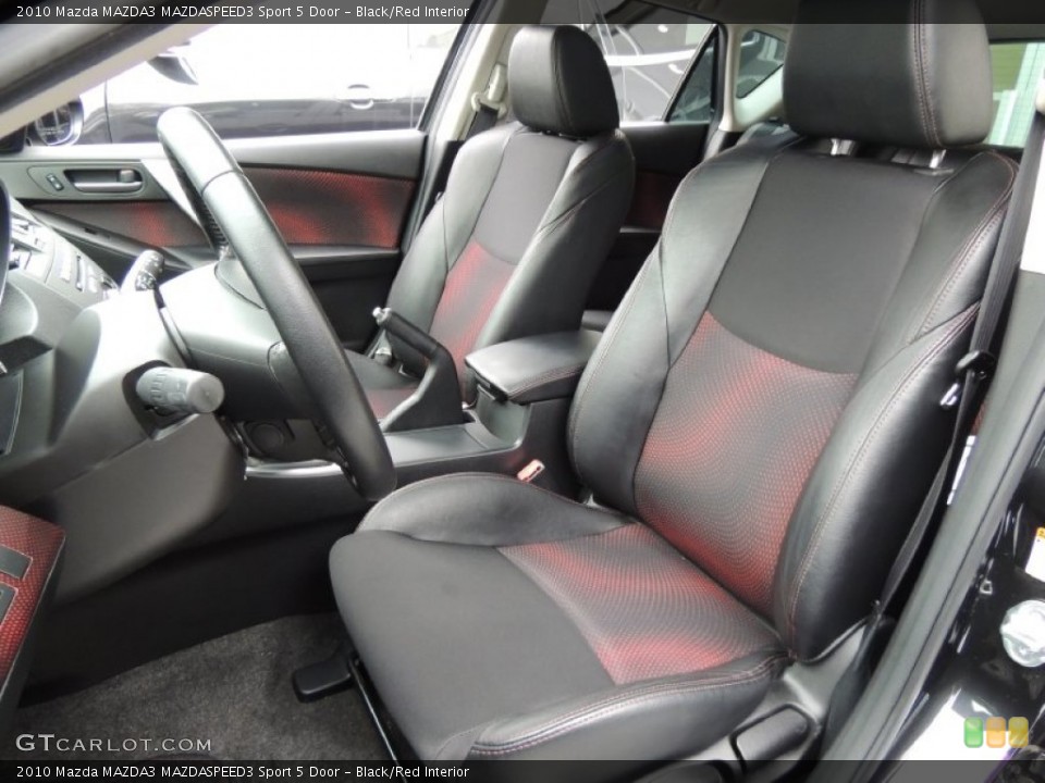 Black/Red Interior Photo for the 2010 Mazda MAZDA3 MAZDASPEED3 Sport 5 Door #77215706