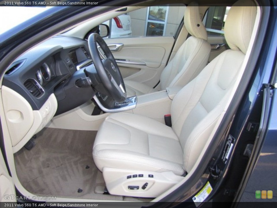 Soft Beige/Sandstone Interior Photo for the 2011 Volvo S60 T6 AWD #77216337