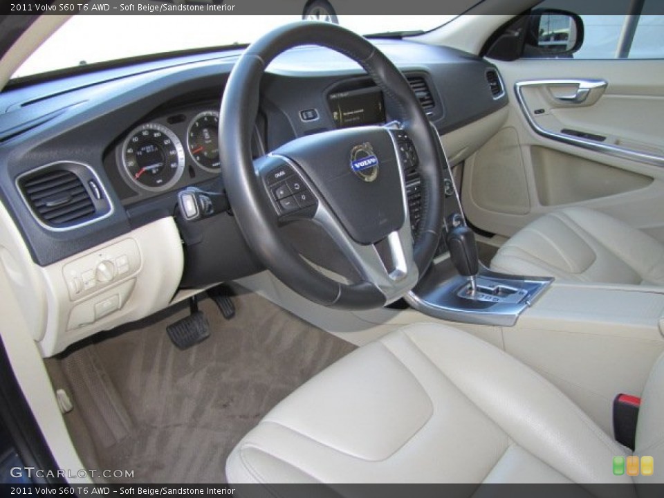 Soft Beige/Sandstone Interior Photo for the 2011 Volvo S60 T6 AWD #77216420