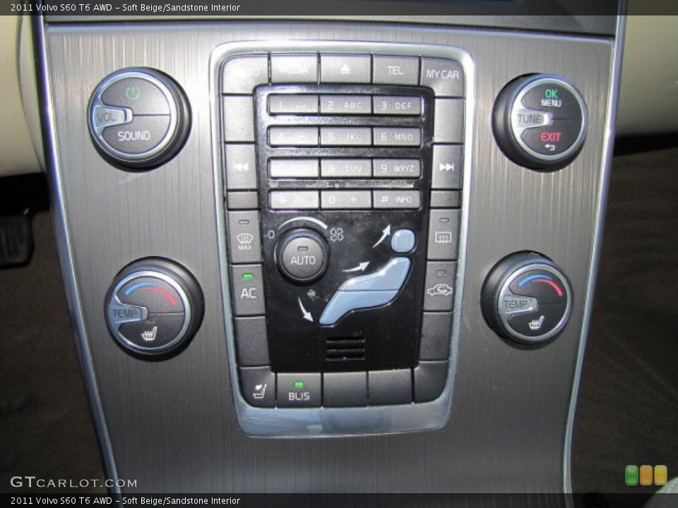 Soft Beige/Sandstone Interior Controls for the 2011 Volvo S60 T6 AWD #77216486