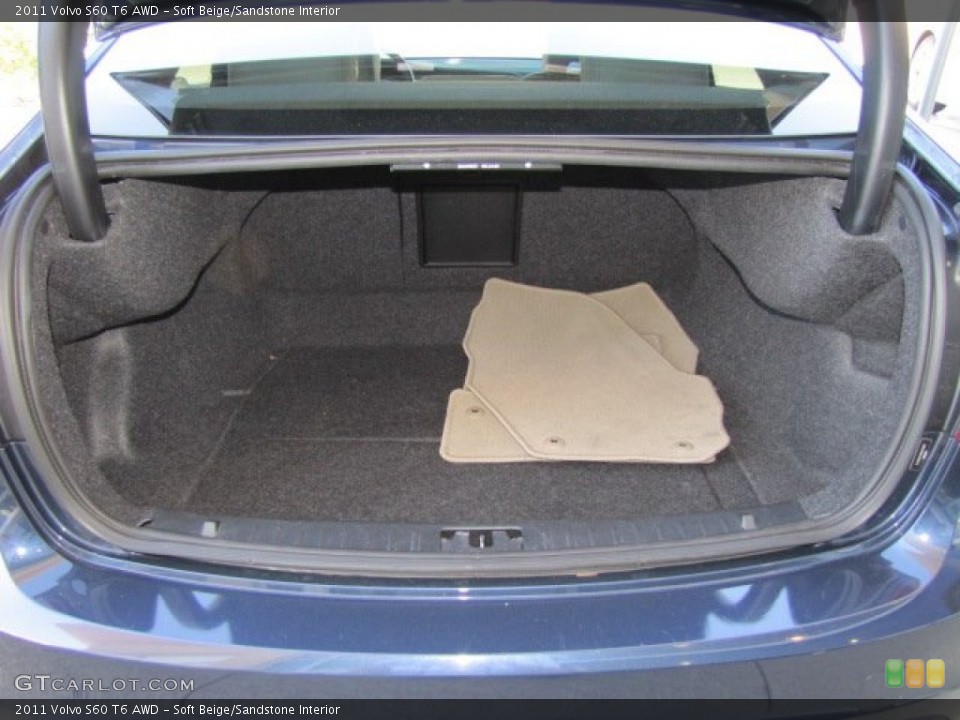 Soft Beige/Sandstone Interior Trunk for the 2011 Volvo S60 T6 AWD #77216536