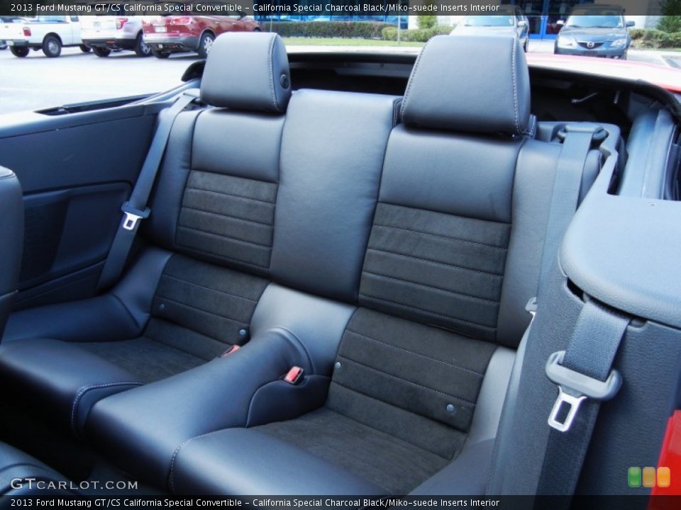 California Special Charcoal Black/Miko-suede Inserts Interior Rear Seat for the 2013 Ford Mustang GT/CS California Special Convertible #77216666
