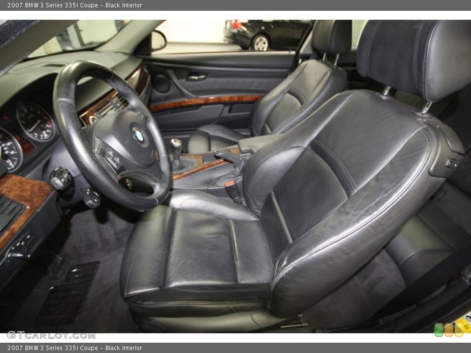 Black Interior Front Seat for the 2007 BMW 3 Series 335i Coupe #77216930