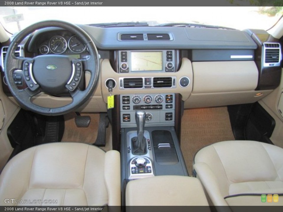 Sand/Jet Interior Dashboard for the 2008 Land Rover Range Rover V8 HSE #77217149