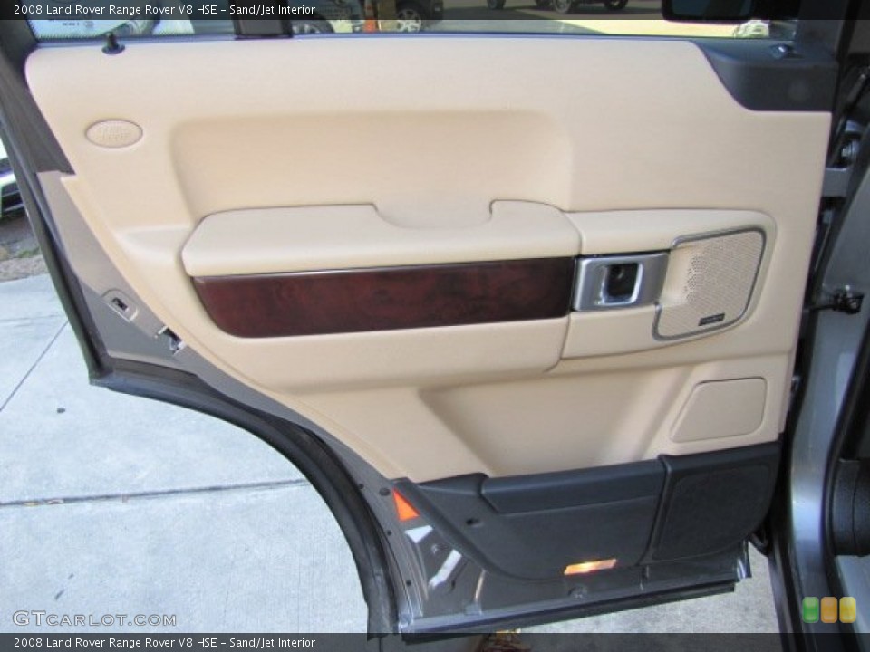 Sand/Jet Interior Door Panel for the 2008 Land Rover Range Rover V8 HSE #77217440