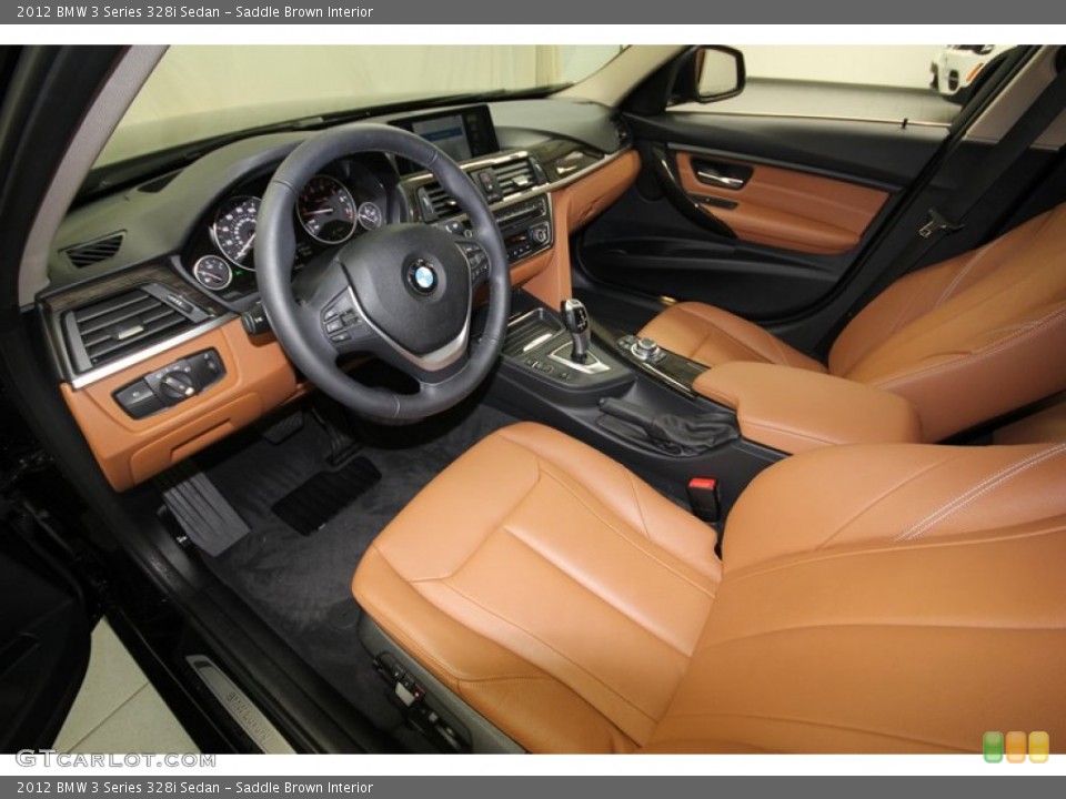 Saddle Brown Interior Prime Interior for the 2012 BMW 3 Series 328i Sedan #77217518