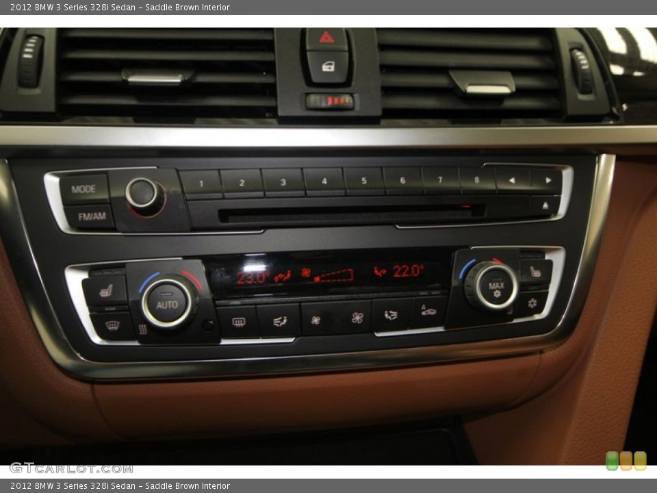 Saddle Brown Interior Controls for the 2012 BMW 3 Series 328i Sedan #77217551