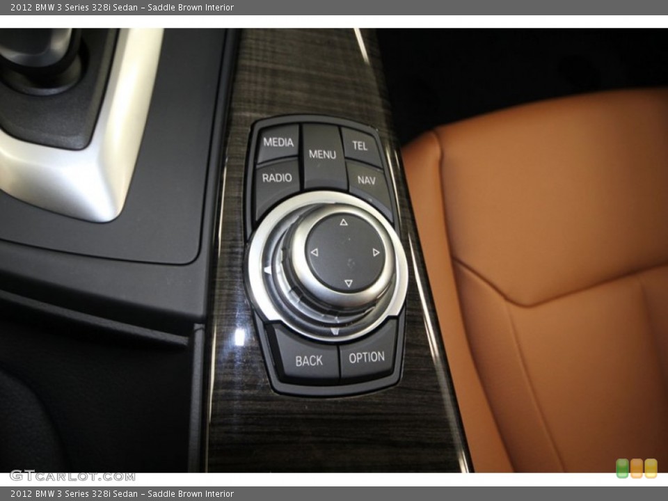 Saddle Brown Interior Controls for the 2012 BMW 3 Series 328i Sedan #77217557