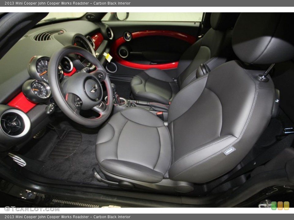 Carbon Black Interior Front Seat for the 2013 Mini Cooper John Cooper Works Roadster #77217926