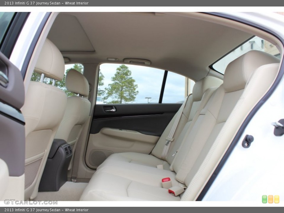 Wheat Interior Rear Seat for the 2013 Infiniti G 37 Journey Sedan #77219873