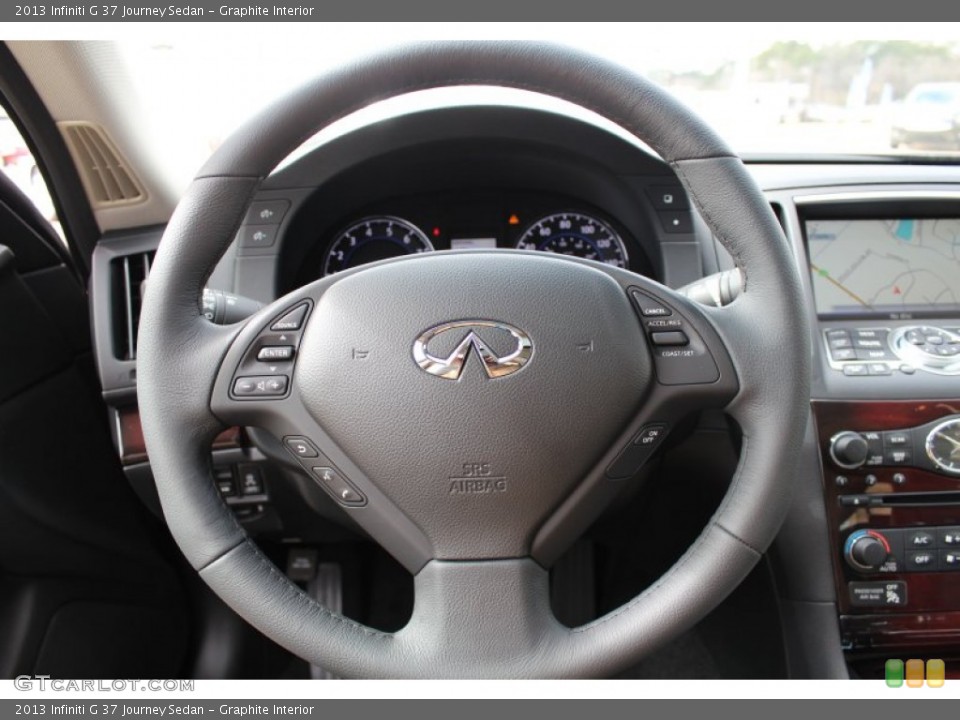 Graphite Interior Steering Wheel for the 2013 Infiniti G 37 Journey Sedan #77220484
