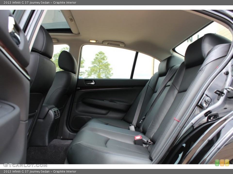 Graphite Interior Rear Seat for the 2013 Infiniti G 37 Journey Sedan #77220614