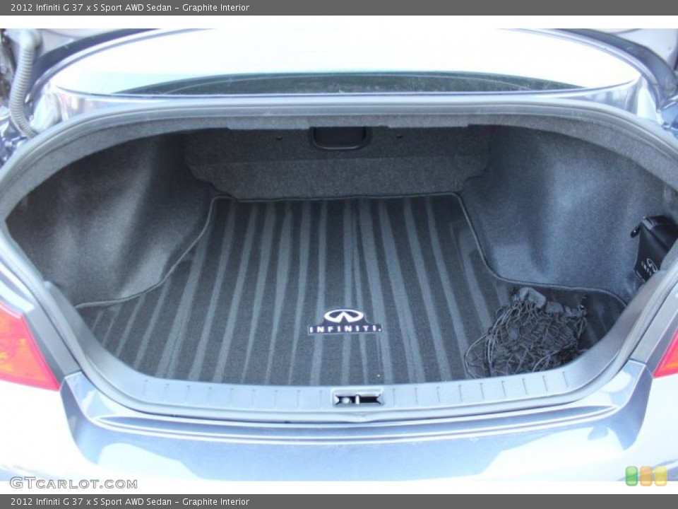 Graphite Interior Trunk for the 2012 Infiniti G 37 x S Sport AWD Sedan #77220664