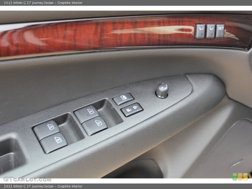 Graphite Interior Controls for the 2013 Infiniti G 37 Journey Sedan #77220842