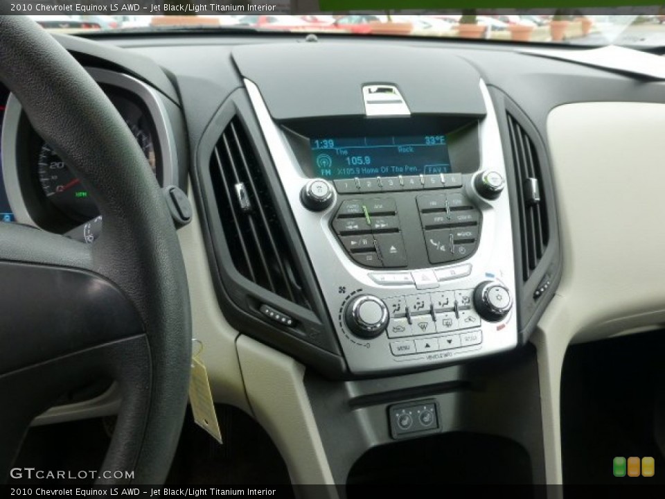 Jet Black/Light Titanium Interior Controls for the 2010 Chevrolet Equinox LS AWD #77222147