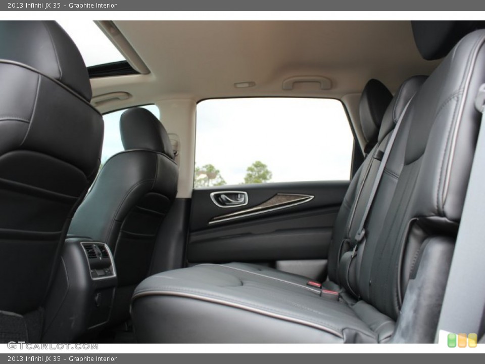 Graphite Interior Rear Seat for the 2013 Infiniti JX 35 #77222735