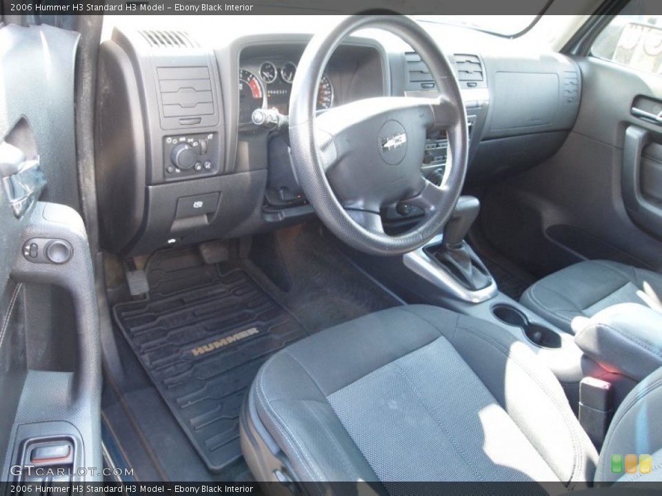 Ebony Black Interior Prime Interior for the 2006 Hummer H3  #77223092