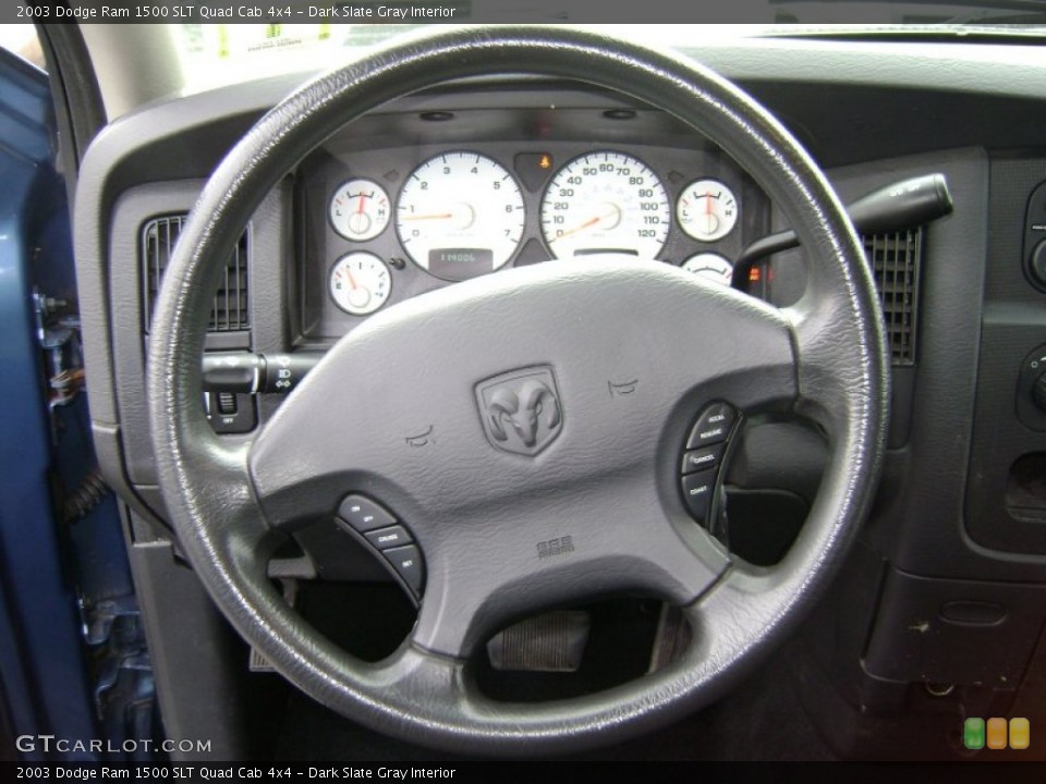 Dark Slate Gray Interior Steering Wheel for the 2003 Dodge Ram 1500 SLT Quad Cab 4x4 #77223110