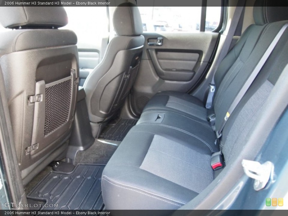 Ebony Black Interior Rear Seat for the 2006 Hummer H3  #77223299