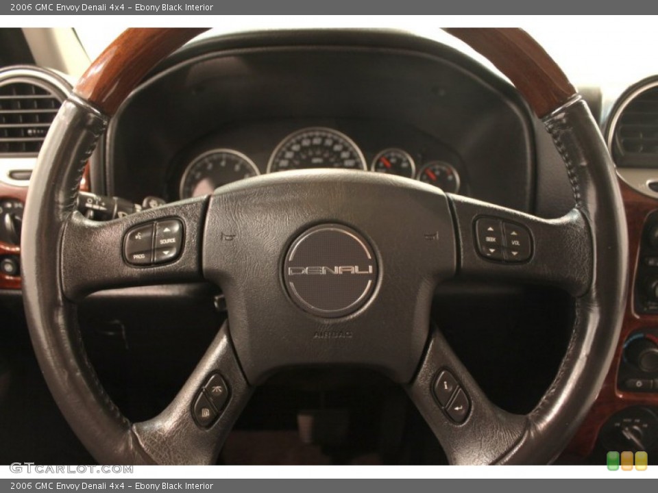 Ebony Black Interior Steering Wheel for the 2006 GMC Envoy Denali 4x4 #77223317